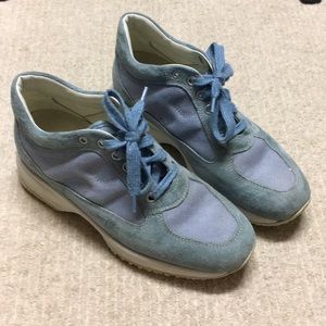 Hogan blue suede shoes. SUPER CUTE FOR SPRING!